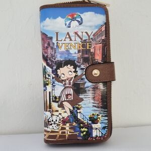 BETTY BOOP Venice Lany Wallet Wristlet - NWT